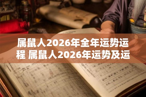 属鼠人2026年全年运势运程 属鼠人2026年运势及运程每月运程