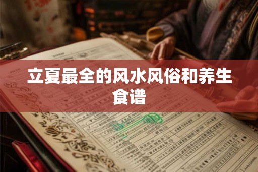 立夏最全的风水风俗和养生食谱