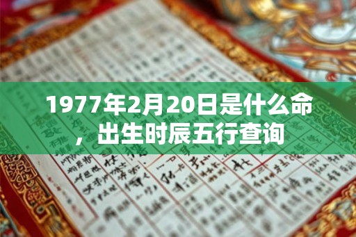 1977年2月20日是什么命，出生时辰五行查询