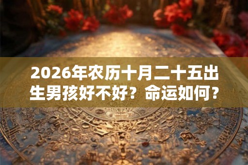 2026年农历十月二十五出生男孩好不好？命运如何？