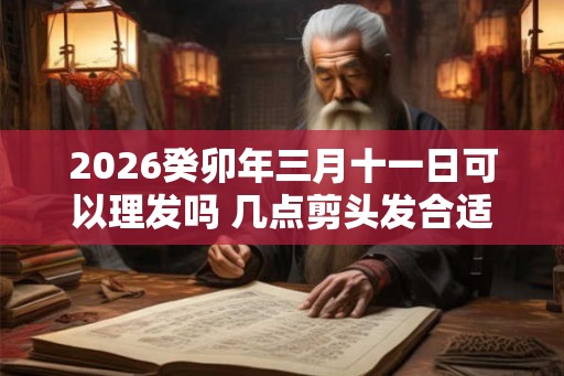 2026癸卯年三月十一日可以理发吗 几点剪头发合适