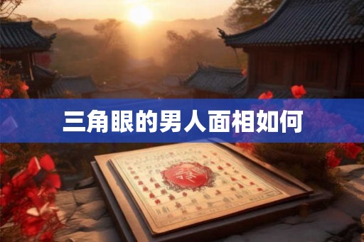 三角眼的男人面相如何
