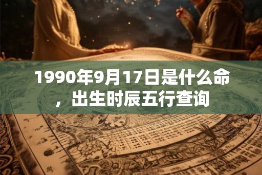 1990年9月17日是什么命，出生时辰五行查询