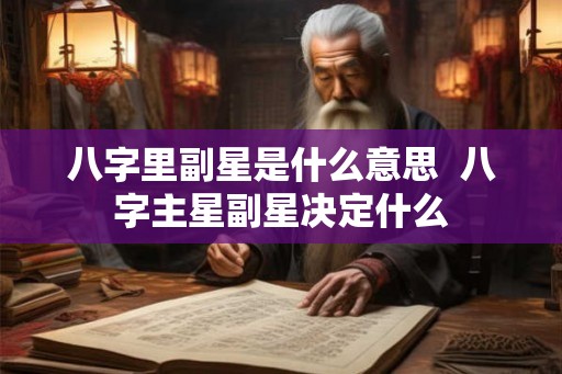 八字里副星是什么意思  八字主星副星决定什么