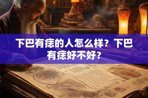 下巴有痣的人怎么样？下巴有痣好不好？