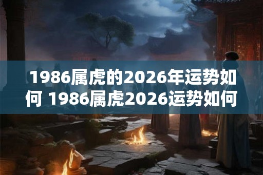 1986属虎的2026年运势如何 1986属虎2026运势如何