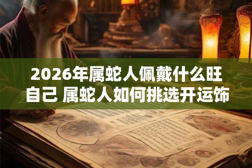 2026年属蛇人佩戴什么旺自己 属蛇人如何挑选开运饰品