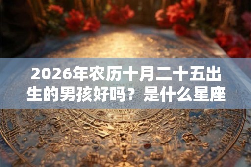 2026年农历十月二十五出生的男孩好吗？是什么星座的？