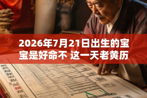 2026年7月21日出生的宝宝是好命不 这一天老黄历如何