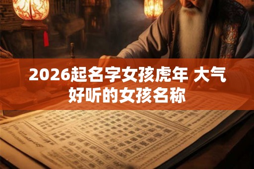 2026起名字女孩虎年 大气好听的女孩名称
