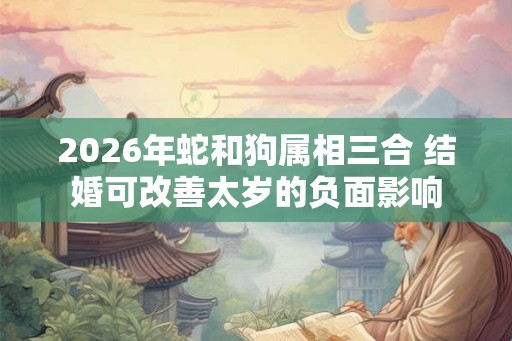 2026年蛇和狗属相三合 结婚可改善太岁的负面影响 2026年蛇和狗属相三合 结婚可改善太岁的负面影响