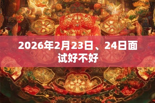 2026年2月23日、24日面试好不好