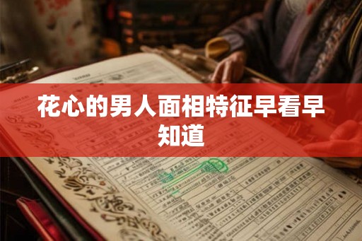 花心的男人面相特征早看早知道