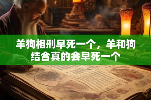 羊狗相刑早死一个，羊和狗结合真的会早死一个