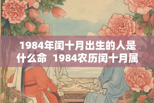 1984年闰十月出生的人是什么命  1984农历闰十月属鼠命运