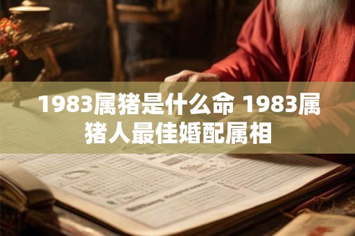 1983属猪是什么命 1983属猪人最佳婚配属相