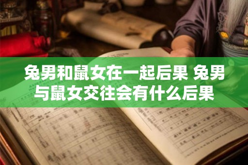 兔男和鼠女在一起后果 兔男与鼠女交往会有什么后果