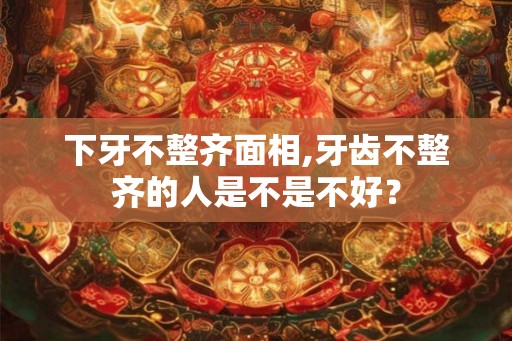 下牙不整齐面相,牙齿不整齐的人是不是不好? 下牙不整齐面相,牙齿不整齐的人是不是不好?