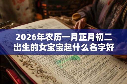 2026年农历一月正月初二出生的女宝宝起什么名字好听又吉利? 2026年农历一月正月初二出生的女宝宝起什么名字好听又吉利?