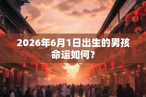 2026年6月1日出生的男孩命运如何? 2026年6月1日出生的男孩命运如何?