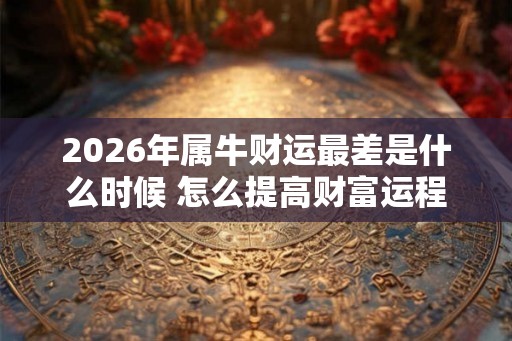 2026年属牛财运最差是什么时候 怎么提高财富运程