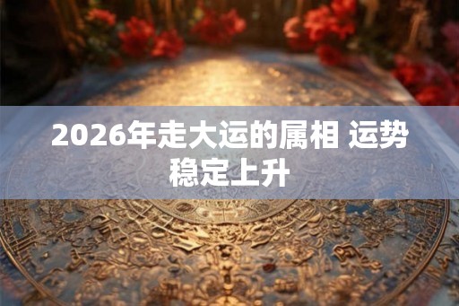 2026年走大运的属相 运势稳定上升