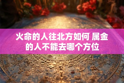 火命的人往北方如何 属金的人不能去哪个方位