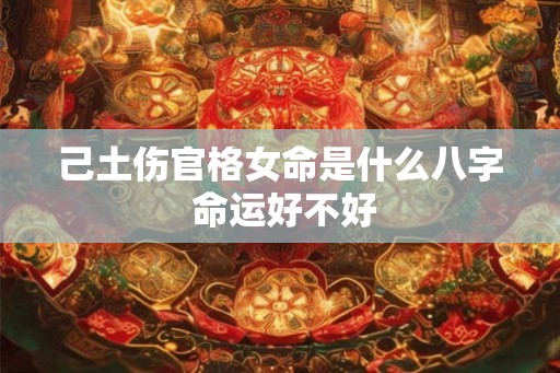 己土伤官格女命是什么八字 命运好不好 己土伤官格女命是什么八字 命运好不好