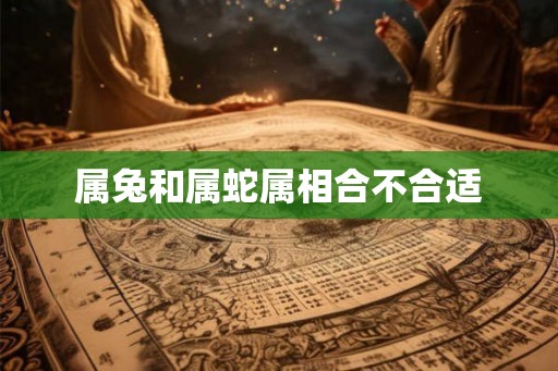 属兔和属蛇属相合不合适