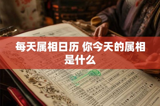 每天属相日历 你今天的属相是什么
