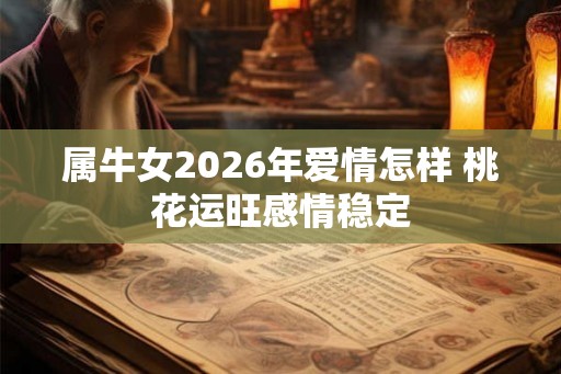 属牛女2026年爱情怎样 桃花运旺感情稳定