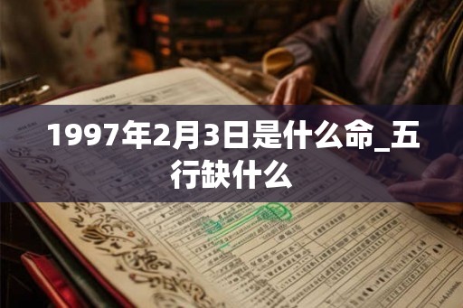 1997年2月3日是什么命_五行缺什么