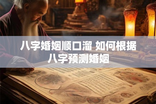 八字婚姻顺口溜 如何根据八字预测婚姻