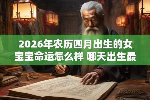 2026年农历四月出生的女宝宝命运怎么样 哪天出生最好 2026年农历四月出生的女宝宝命运怎么样 哪天出生最好