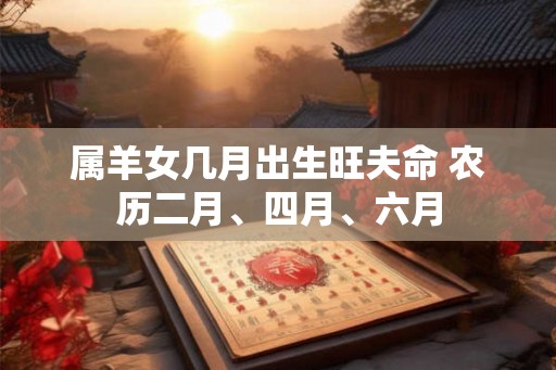 属羊女几月出生旺夫命 农历二月、四月、六月