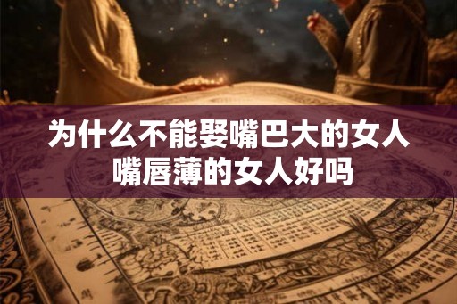 为什么不能娶嘴巴大的女人 嘴唇薄的女人好吗