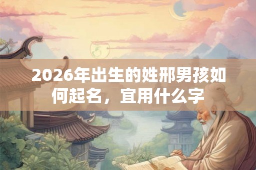 2026年出生的姓邢男孩如何起名，宜用什么字