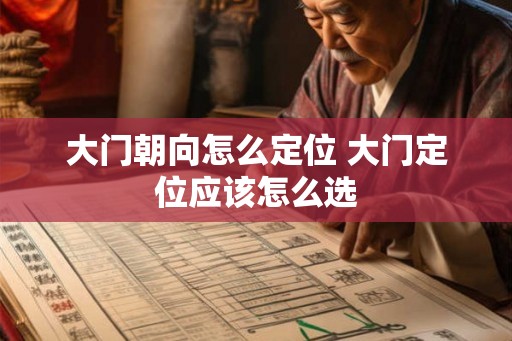 大门朝向怎么定位 大门定位应该怎么选