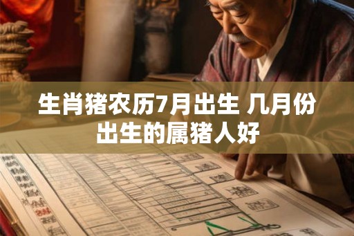 生肖猪农历7月出生 几月份出生的属猪人好 生肖猪农历7月出生 几月份出生的属猪人好