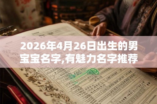 2026年4月26日出生的男宝宝名字,有魅力名字推荐