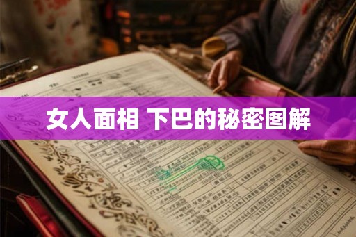 女人面相 下巴的秘密图解 女人面相 下巴的秘密图解