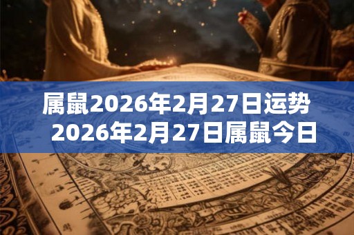 属鼠2026年2月27日运势  2026年2月27日属鼠今日运势