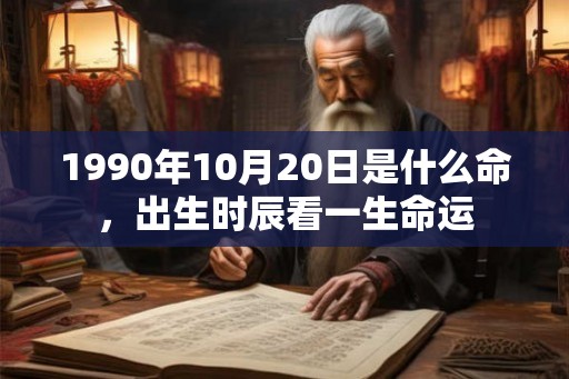 1990年10月20日是什么命，出生时辰看一生命运