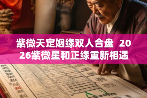 紫微天定姻缘双人合盘  2026紫微星和正缘重新相遇