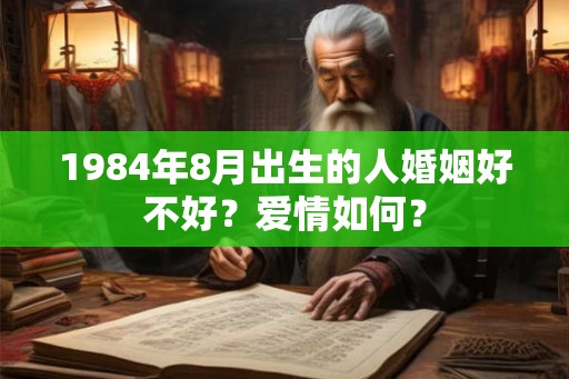 1984年8月出生的人婚姻好不好？爱情如何？