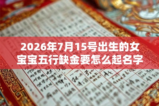 2026年7月15号出生的女宝宝五行缺金要怎么起名字