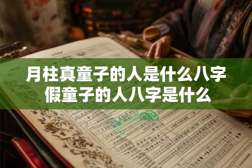 月柱真童子的人是什么八字 假童子的人八字是什么