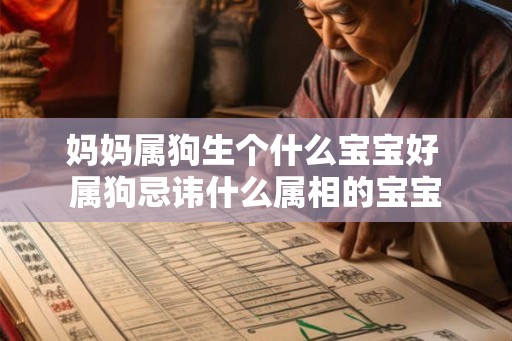 妈妈属狗生个什么宝宝好 属狗忌讳什么属相的宝宝