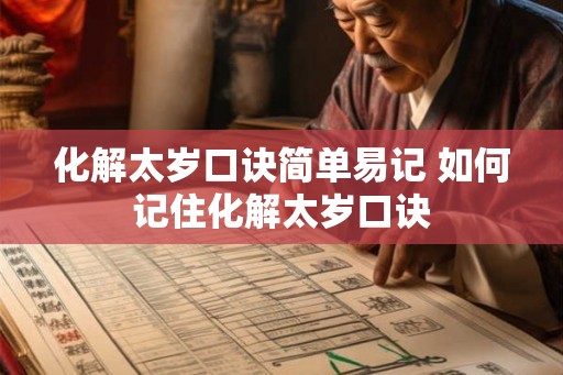 化解太岁口诀简单易记 如何记住化解太岁口诀 化解太岁口诀简单易记 如何记住化解太岁口诀