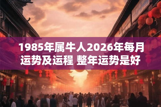 1985年属牛人2026年每月运势及运程 整年运势是好是坏